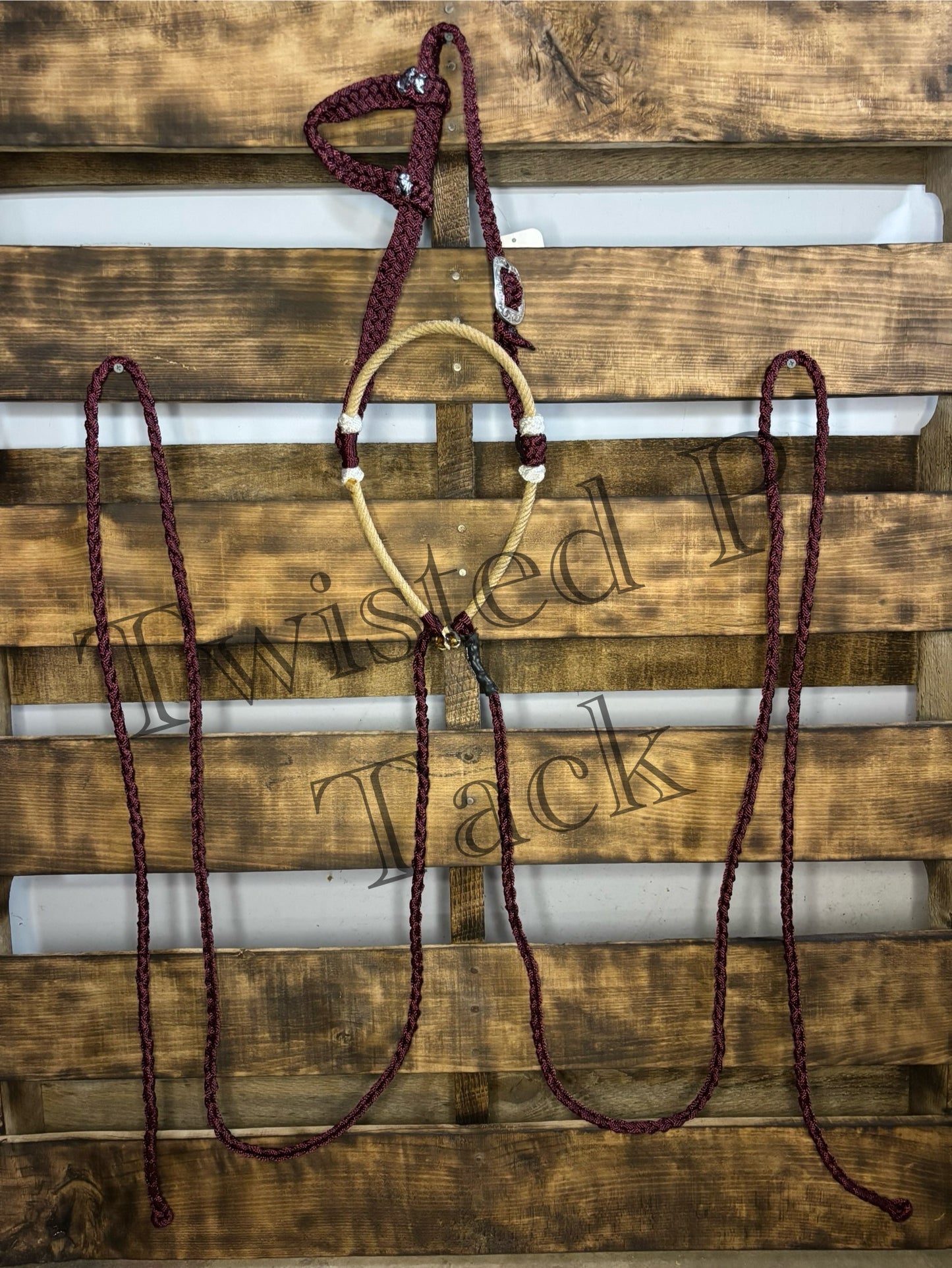 Burgundy Loping Hackamore