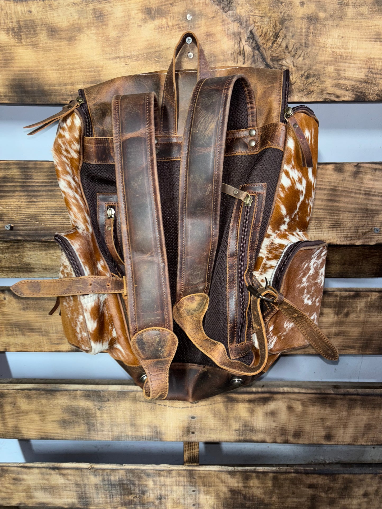 Bootstitch Tan Cowhide Leather Backpack
