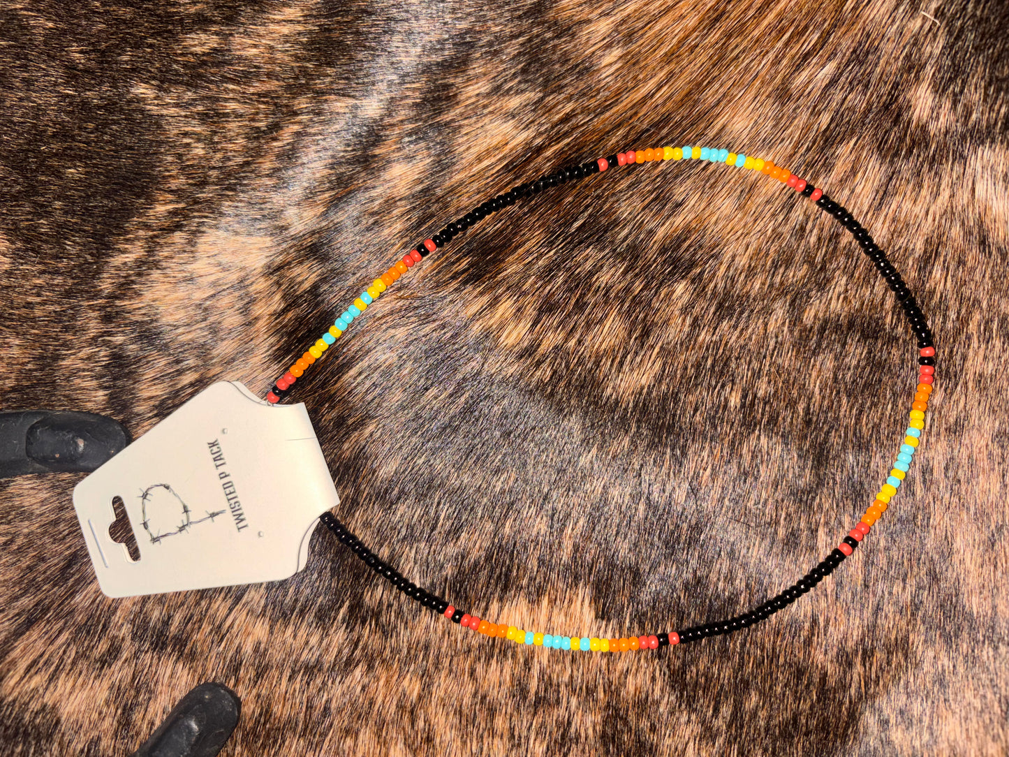 Black Beaded Necklace