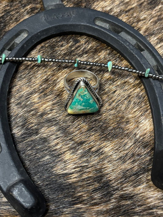 Native American Navajo Handmade Sterling silver Royston Turquoise Ring