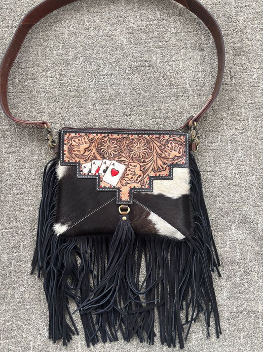 Card Cowhide Purse