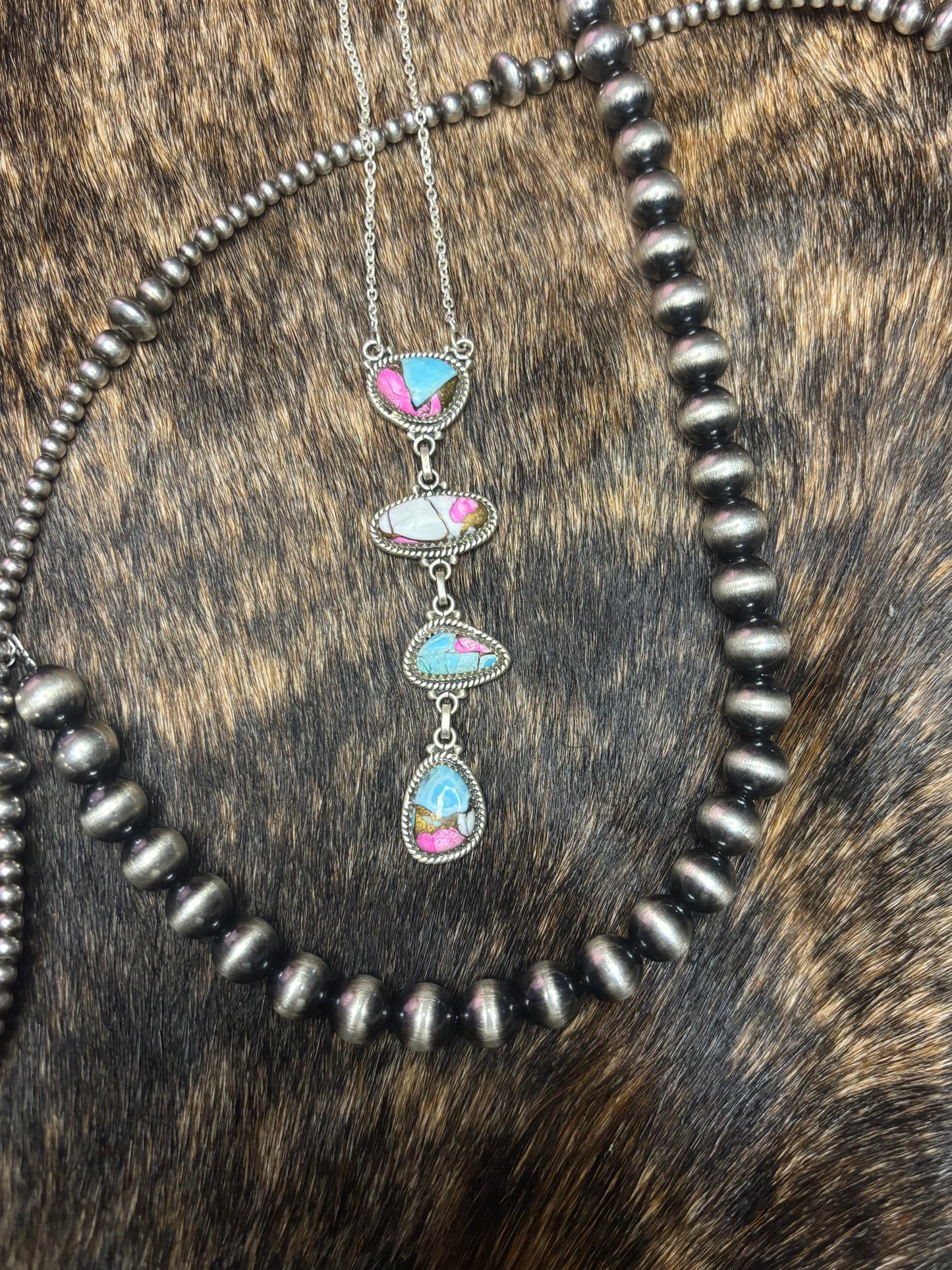 Lariat Cotton Candy Necklace