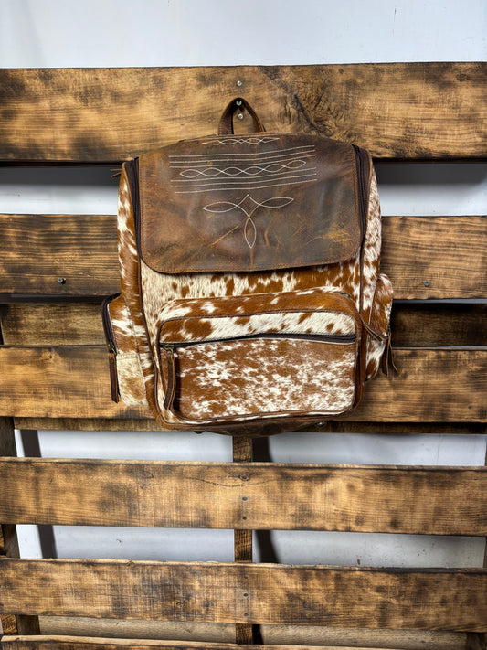Bootstitch Tan Cowhide Leather Backpack