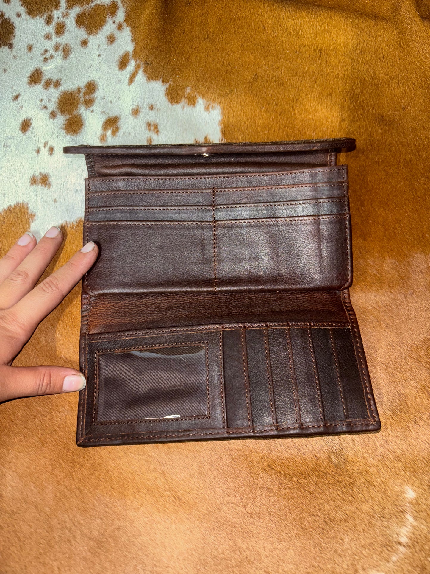 All Brown Cowhide Wallet
