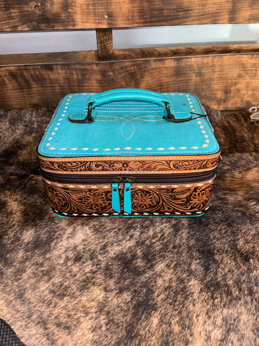 Teal Bootstitch Jewelry Box