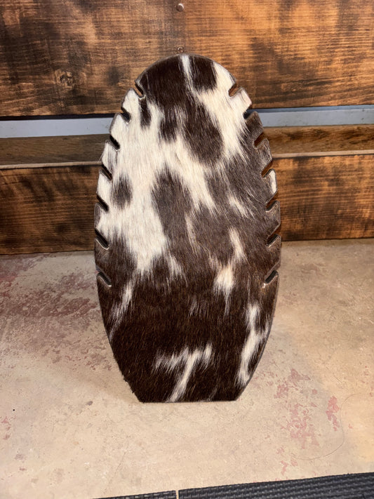 All Cowhide Necklace Display Stand