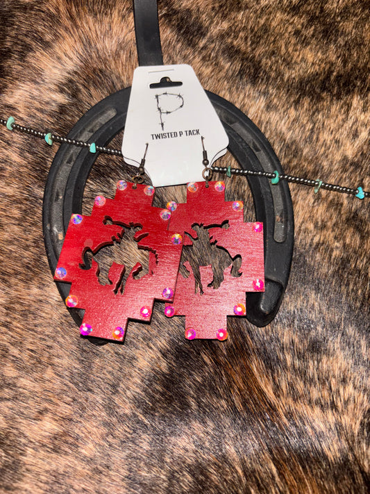 Bronc Rider Earrings