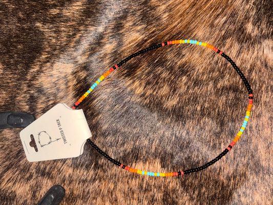 Black Beaded Necklace